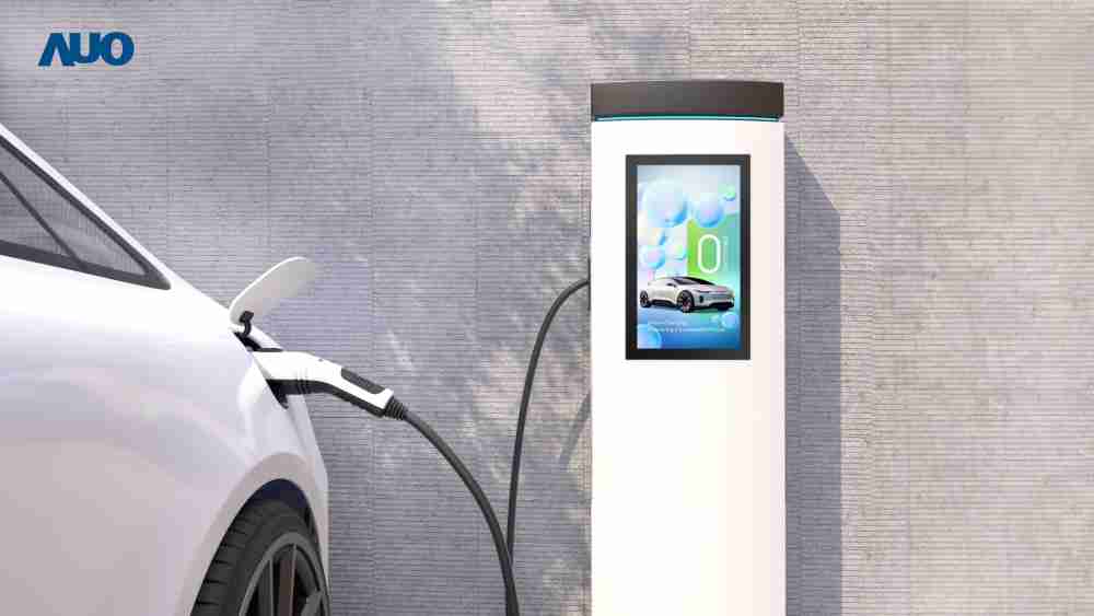 友達〝EVSE車用充電樁解決方案〞專為電動汽車充電樁設計，，，，具有高亮度、、克服戶外艱難環境的耐溫、、耐紫外線等特性，，，並搭載散熱性及擴充性強的高效能工業電腦，，可實現人機互動訴求，，，如資訊顯示、、、、支付等應用